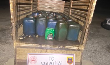 Van Başkale'de 44 Jelikan Motorin Yakıt Ele Geçirildi