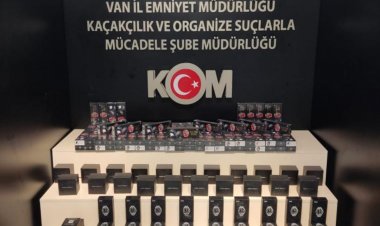 Van'da Gümrük Kaçak Mallarına El Konuldu!