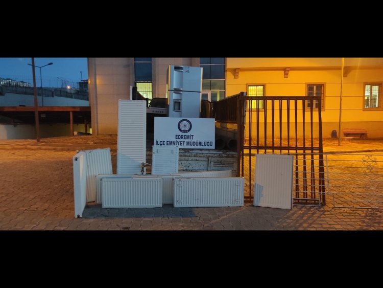 VAN EDREMİT'TE HIRSIZLIĞA TEŞVİK EDEN ALICILAR TUTUKLANDI!