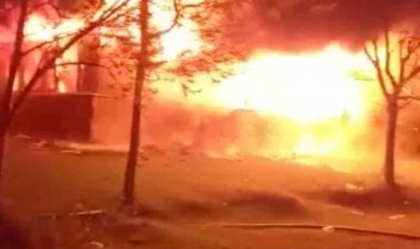 VANGÖLÜ SAHİLİNDE YANGIN ÇIKTI!