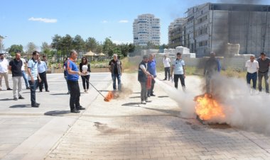 TUŞBA BELEDİYESİ’NDEN PERSONELİNE YENİ BİR AFET EĞİTİMİ DAHA!