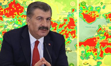 40 KAT ARTIŞ' HARİTAYA YANSIDI: KORONAVİRÜS HARİTASI KIRMIZIYA DÖNDÜ