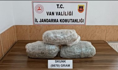 İPEKYOLU İLÇESİNDE 9 KİLO 870 GR SKUNK MADDESİ ELE GEÇİRİLDİ!