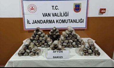 VAN'DA 47 KG AFYON SAKIZI ELE GEÇİRİLDİ!