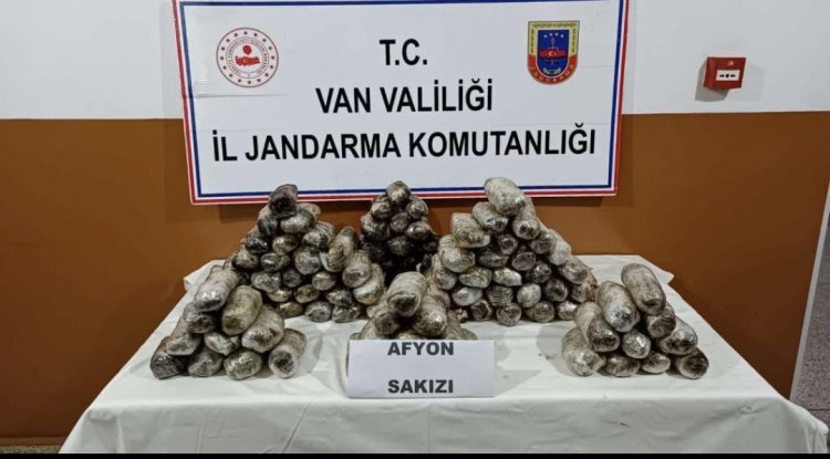 VAN'DA 47 KG AFYON SAKIZI ELE GEÇİRİLDİ!
