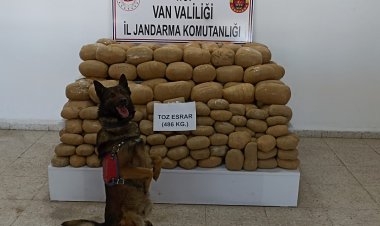 VAN'DA 486 KG ESRAR ELE GEÇİRİLDİ!