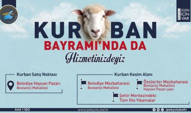 İPEKYOLU İLÇESİNDE KURBAN SATIŞ VE KESİM YERLERİ BELİRLENDİ