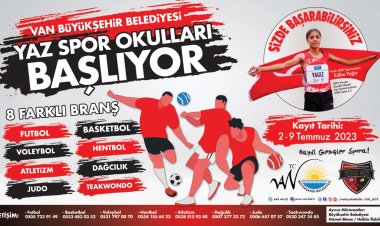VAN'DA ÜCRETSİZ YAZ SPOR OKULLARI KAYITLARI BAŞLADI!