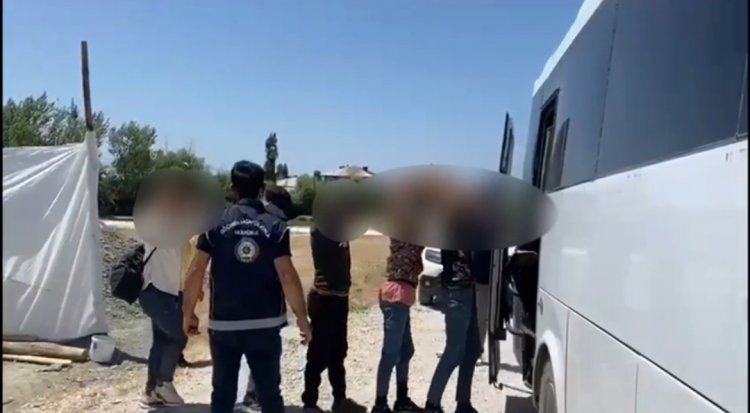 VAN'DA METRUK BİR YAPIDA ONLARCA GÖÇMEN YAKALANDI!