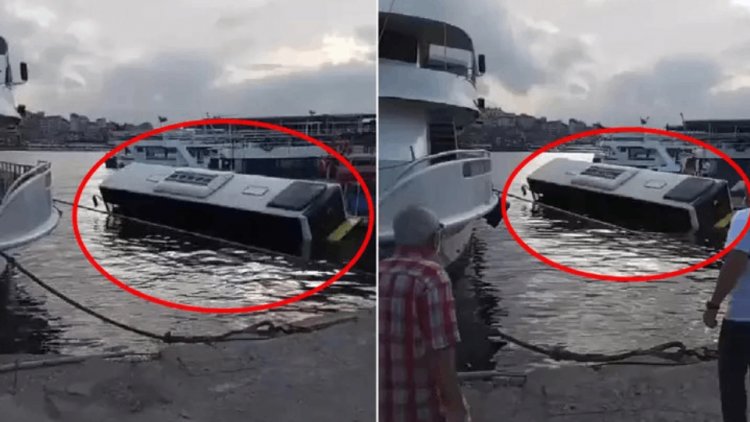 İSTANBUL EMİNÖNÜ'NDE İETT OTOBÜSÜ DENİZE DÜŞTÜ! 