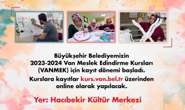 HALK EĞİTİM HOCALARI TARAFINDAN VERİLEN, BÜYÜKŞEHİR BELEDİYESİ OLARAK SÜRDÜRÜLEN KURS KAYITLARI BAŞLADI