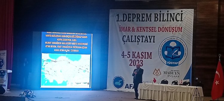 TÜGYAP, DEPREM UZMANI AHMET ERCAN'I KONUK ETTİ: VAN'DA YIKICI DEPREM BEKLİYORUZ...
