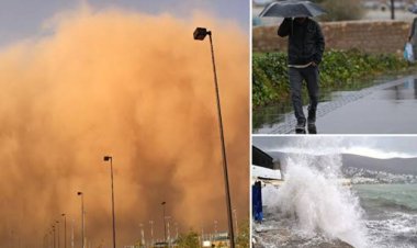 METEOROLOJİ'DEN UYARI: KUVVETLİ YAĞIŞ, RÜZGAR VE TOZ GELİYOR!