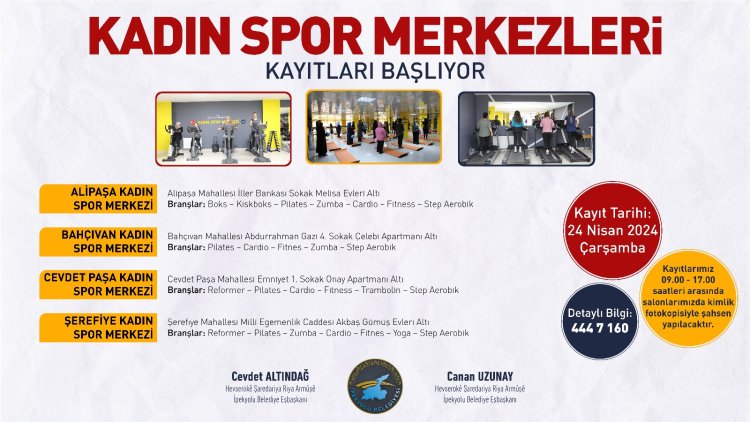 İPEKYOLU SPOR MERKEZLERİ YENİ DÖNEM KAYITLARINI ALMAYA BAŞLADI