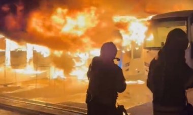 15 TOPLU TAŞIMA ARACI KÜLE DÖNDÜ!