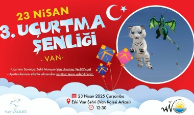 VAN BÜYÜKŞEHİR'DEN ÇOCUKLARA 23 NİSAN'DA UÇURTMA HEDİYESİ