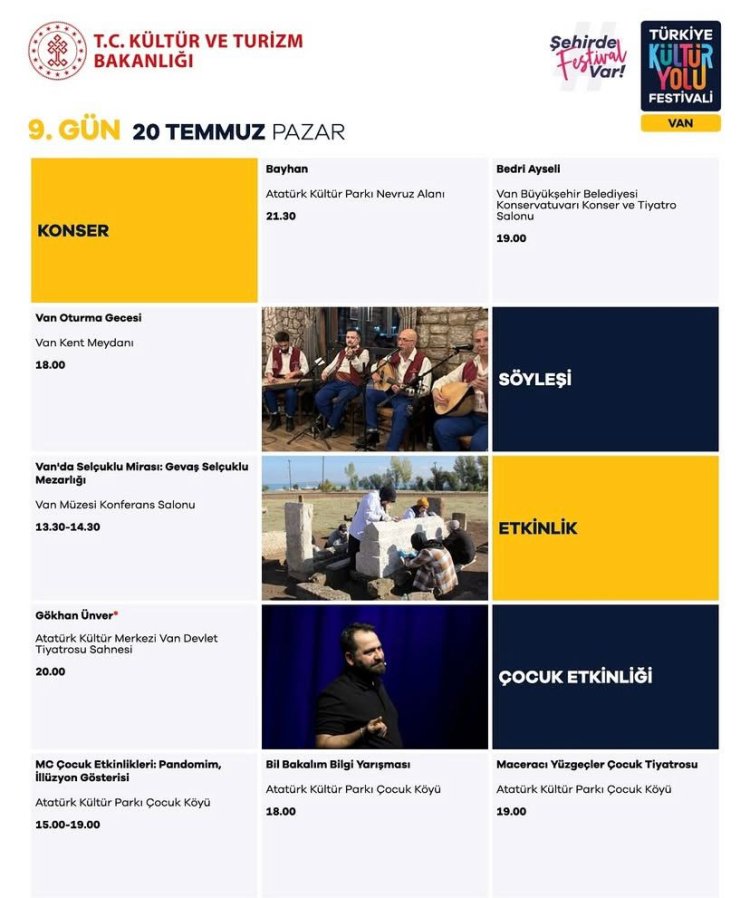 KÜLTÜR YOLU FESTİVALİ SON PROGRAMI