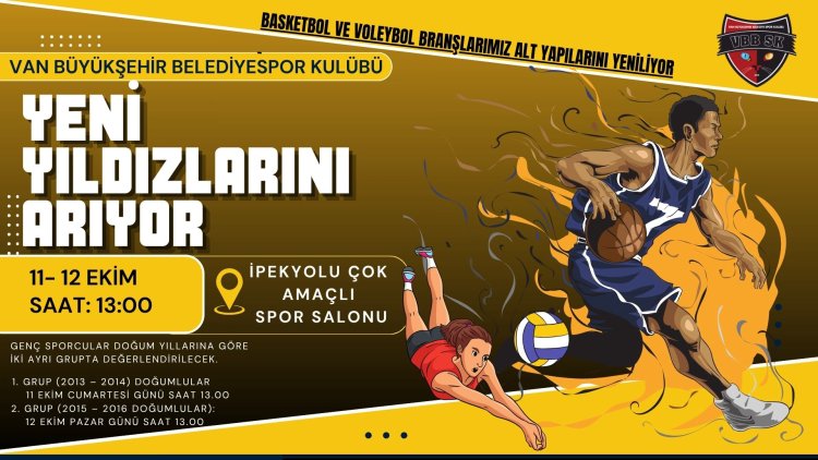 Van Büyükşehir Yeni Yıldızlarını Arıyor
