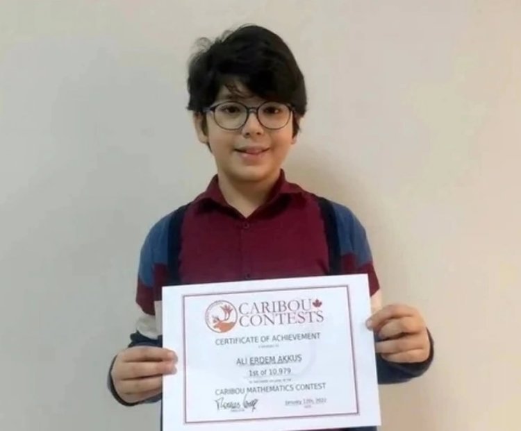 Caribou Matematik Dehası11 Yaşındaki Ali Erdem, Dünya Şampiyonu Oldu!