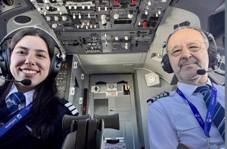 Gökyüzünde Duygusal Bayrak Devri: 42 Yıllık Kaptan, Emekliliğe Kızıyla Uçtu