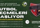 Van Büyükşehir Belediyespor Kulübü 2026-2027 Sezonu Futbol Seçmelerini Duyurdu